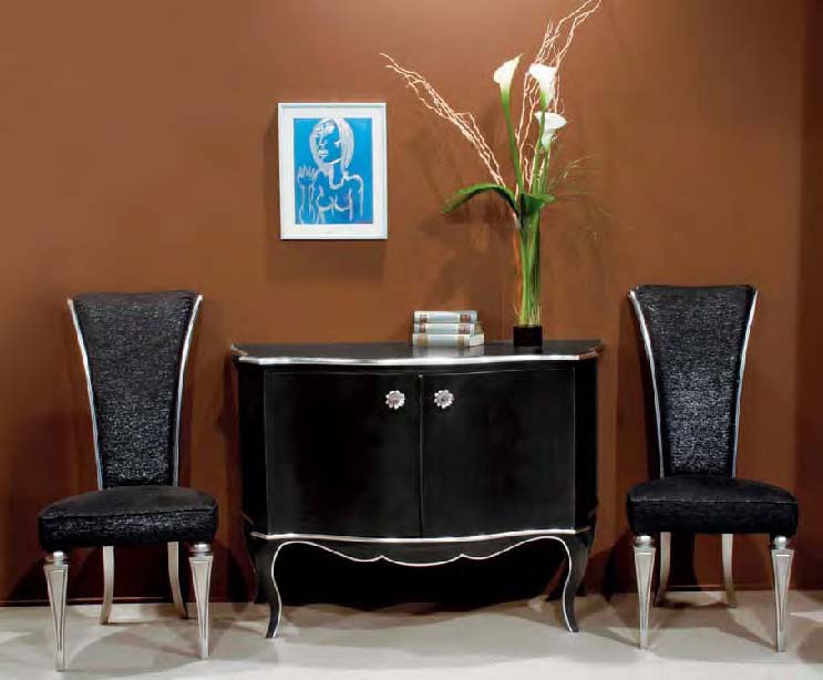 Sofa set in classic style, dresser, chairs - Isella