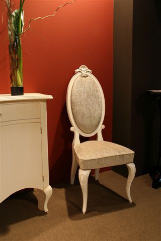 A chair with soft upholstery, Isella