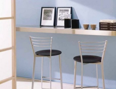 Bar stool on steel base Dafne, Bontempi Casa
