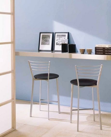 Bar stool on steel base Dafne, Bontempi Casa