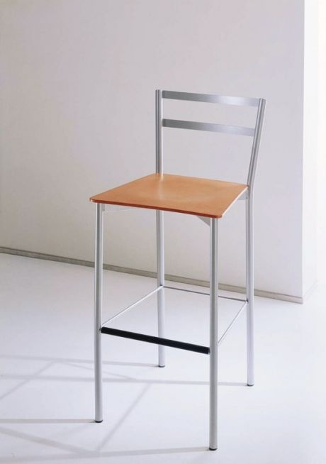 Bar stool on steel base Garbo, Bontempi Casa