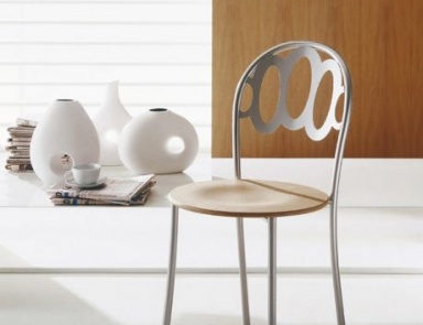 Chair on a metal frame Gliss, Bontempi Casa