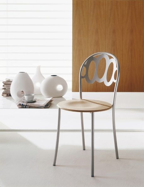 Chair on a metal frame Gliss, Bontempi Casa