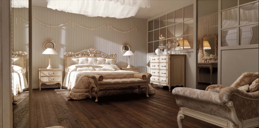 Headsets for bedrooms with hand-carved Ambiente Notte, Savio Firmino