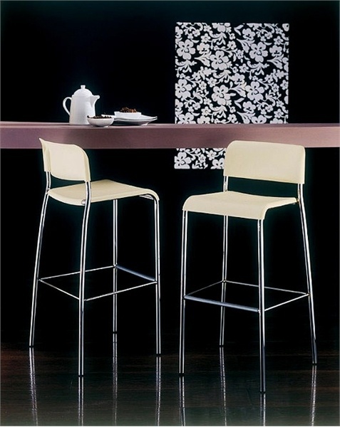 Bar stool with metal base Happy, Bontempi Casa