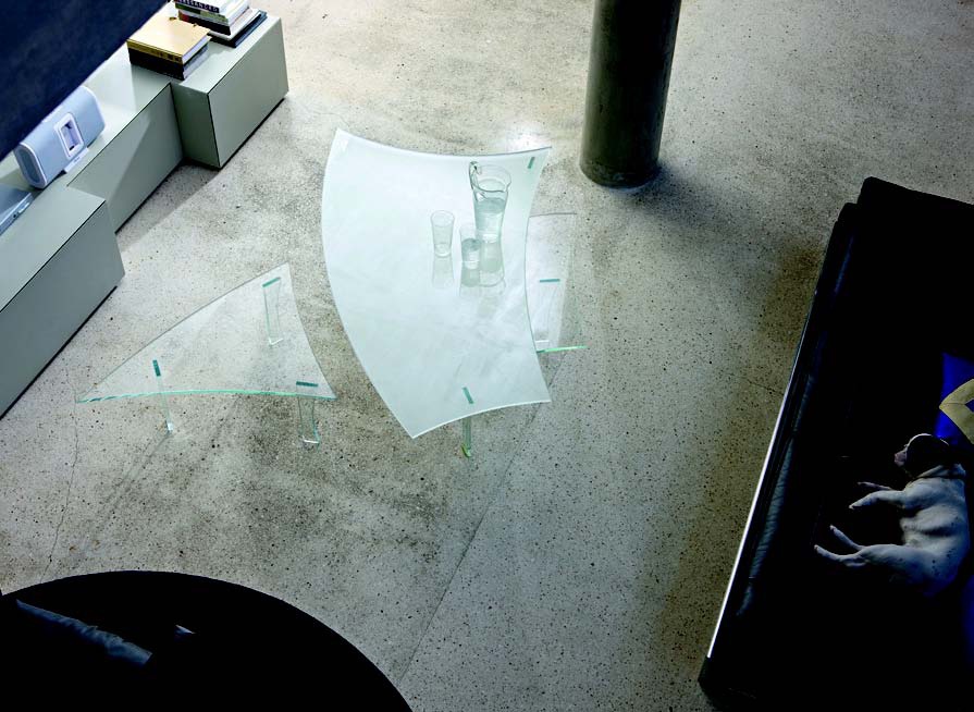 Coffee table, Glass&Glass