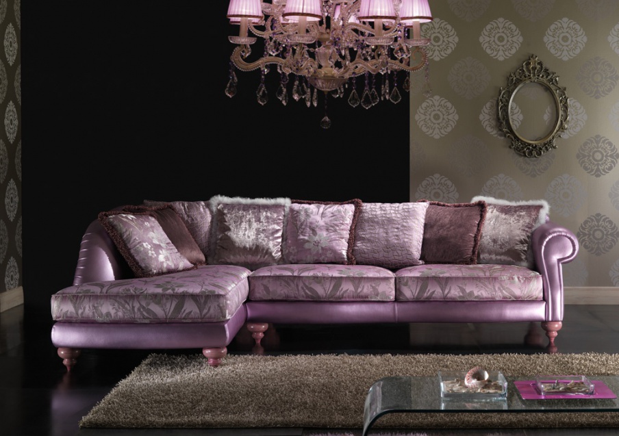 Sofa apollo pink agolare, Fasal Castelli