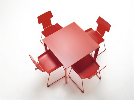 Alfa dining table, Sintesi