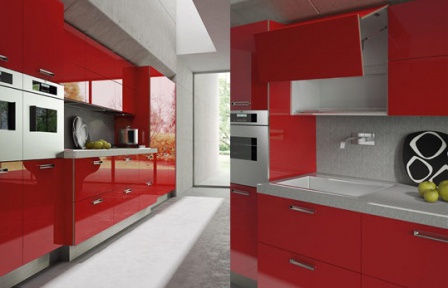 Kitchen Light GLOSSY RED, Arrital Cucine