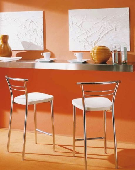Bar stool with metal base Priscilla, Bontempi Casa