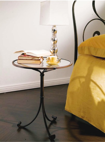 Bedside table with top glass Angioino, Bontempi Casa