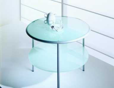 Coffee table metal with glass top Diagonal, Bontempi Casa