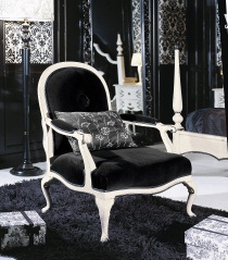 Chair with armrests, Decora