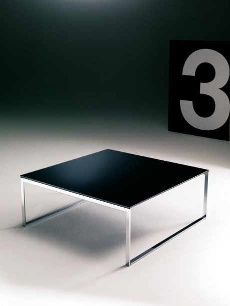 Coffee table metal with glass top Hiphop, Bontempi Casa