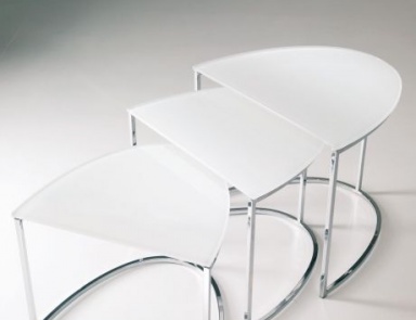 Coffee table metal with glass top Hoppy, Bontempi Casa