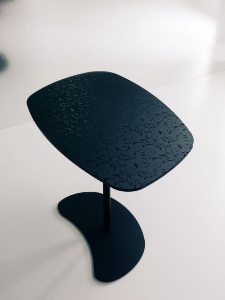 Coffee table metal with glass top Kenny, Bontempi Casa