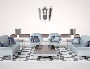 Living room (sofa set), Smania