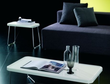 Coffee table with frame of chromed steel Next, Bontempi Casa