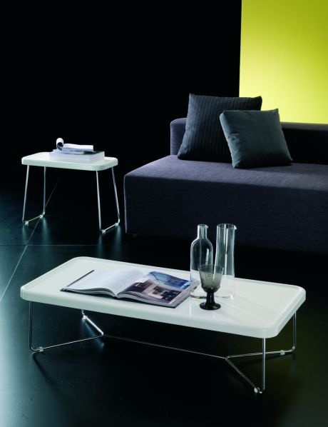 Coffee table with frame of chromed steel Next, Bontempi Casa
