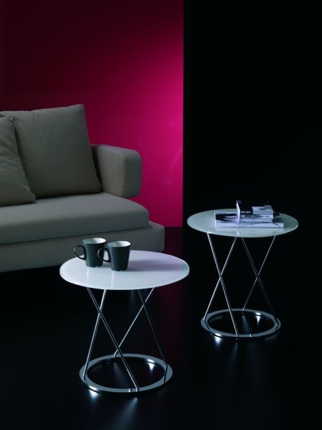 Coffee table with frame of chromed steel Quad Bontempi Casa