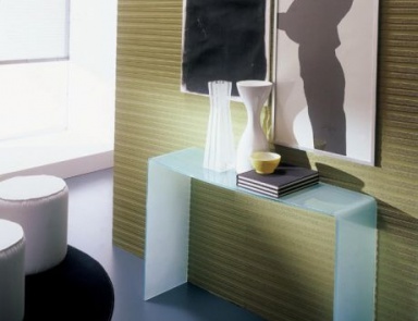 Console in bent glass Toga, Bontempi Casa