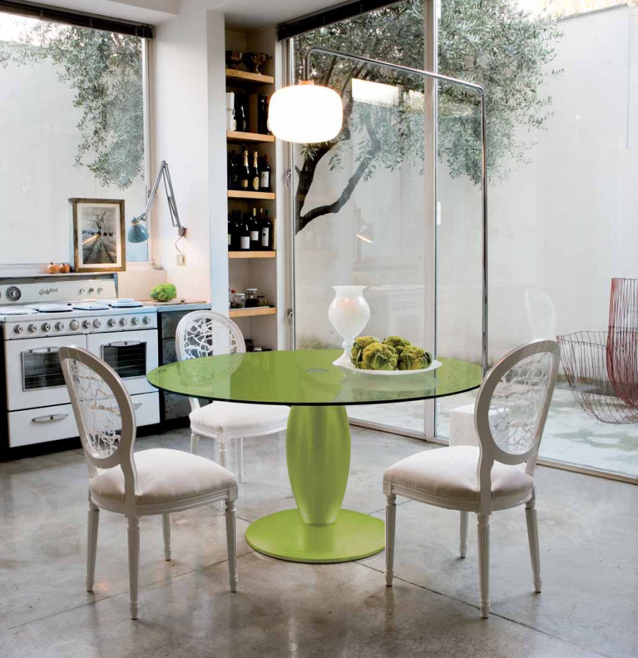 Dining table glass Athene, Moda