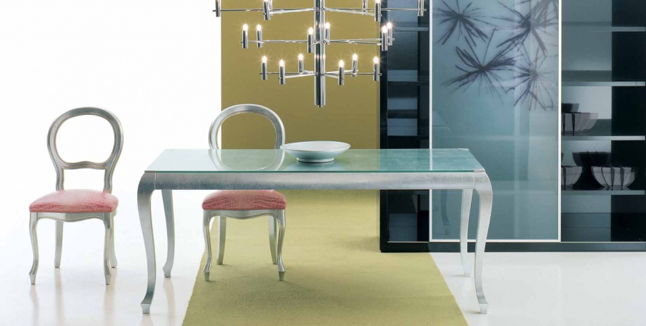 Dining table from solid wood New York, Moda