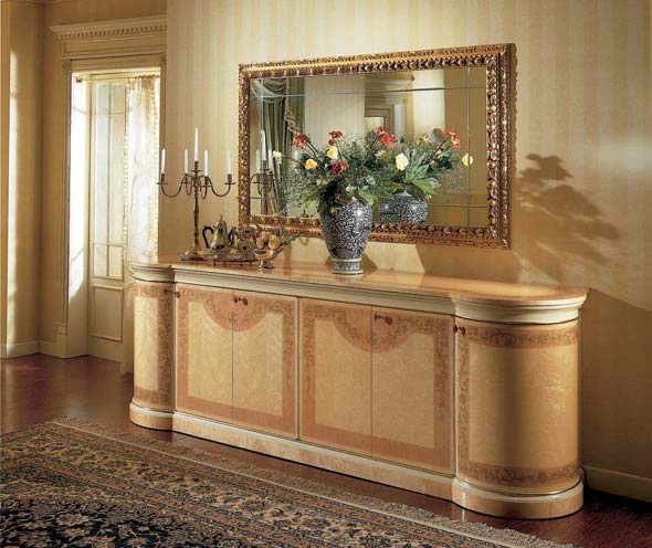 Dresser with round tables, OAK