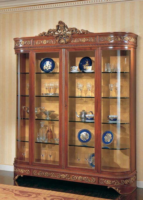 Showcase with glass facade, OAK