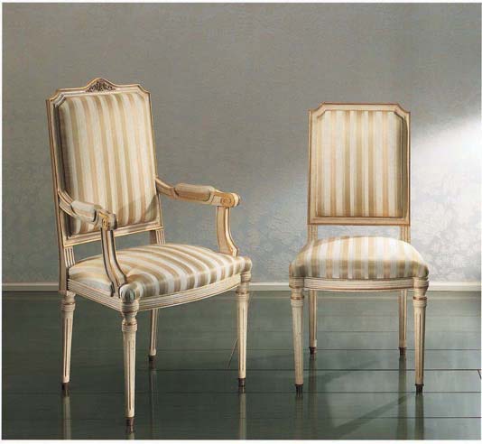 Chair with upholstery, OAK