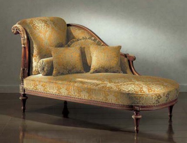 Daybed with a shaped backrest, OAK