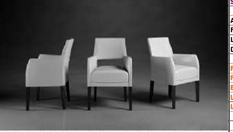 Chair with armrests, Malerba