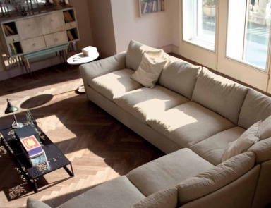 Corner sofa low lying Nube