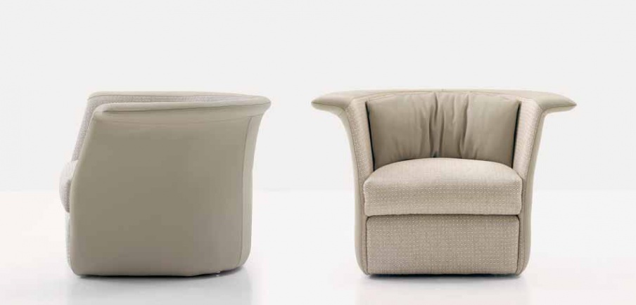 Armchair in fabric, Nube