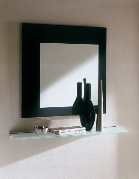 Wall mirror in rectangular frame made of Square glasses, a Bontempi Casa