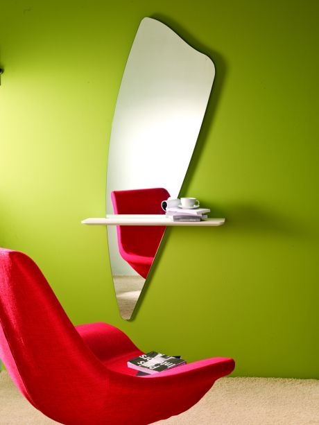Mirror unusual shape Freccia, Bontempi Casa