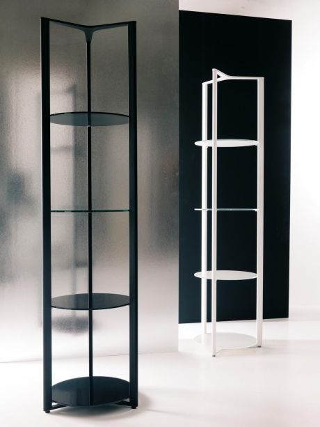 The rack on the basis of metal and glass shelves Building, Bontempi Casa 