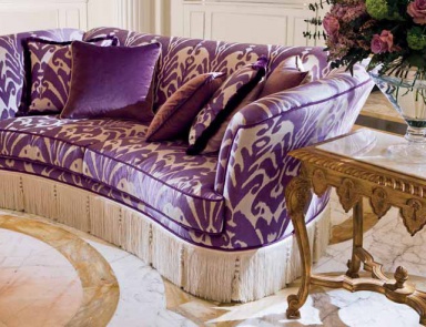 Two seater sofa with a hidden frame, OAK