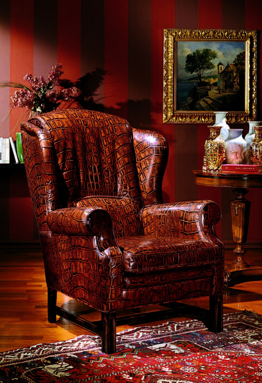 Chair with armrests, Origgi Salotti