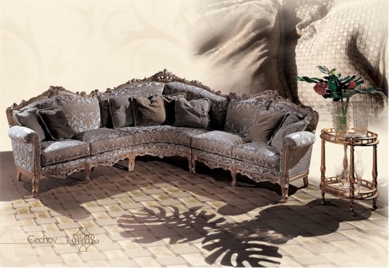 Luxurious sofas in the Baroque style