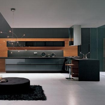 Kitchen (kitchen set) Methra METALLIZED GREY AND TEAK