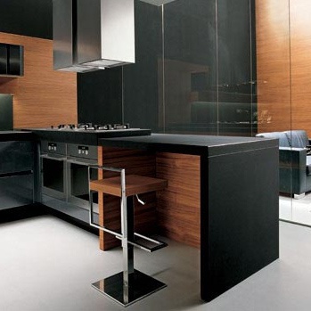 Kitchen (kitchen set) Methra METALLIZED GREY AND TEAK