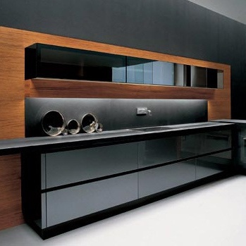 Kitchen (kitchen set) Methra METALLIZED GREY AND TEAK