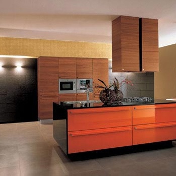 Kitchen (kitchen set) Quardo TEAK AND GLOSSY RAL