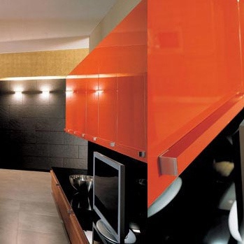 Kitchen (kitchen set) Quardo TEAK AND GLOSSY RAL