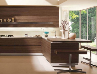 Kitchen (kitchen set) Salvarani, High teak
