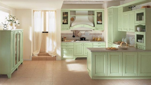 Kitchen (kitchen set) Arrital Cucine, 'epoca GREEN