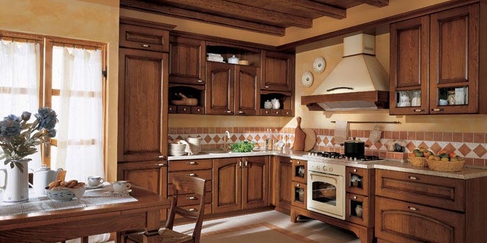 Kitchen (kitchen set) Arrital Cucine, 'epoca CHESTNUT