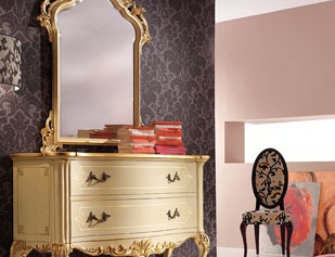 The carved chest of drawers, the Tosato