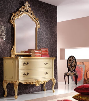 The carved chest of drawers, the Tosato